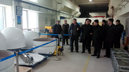 烟台市开发区工委张华志部长一行光临公司调查